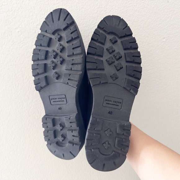 Jenni Kayne Leather Lug Mule Chunky Slip On Casual Classic Minimalist Black 40 - Picture 13 of 16